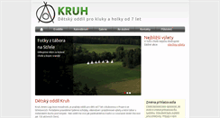 Desktop Screenshot of kruh.cz